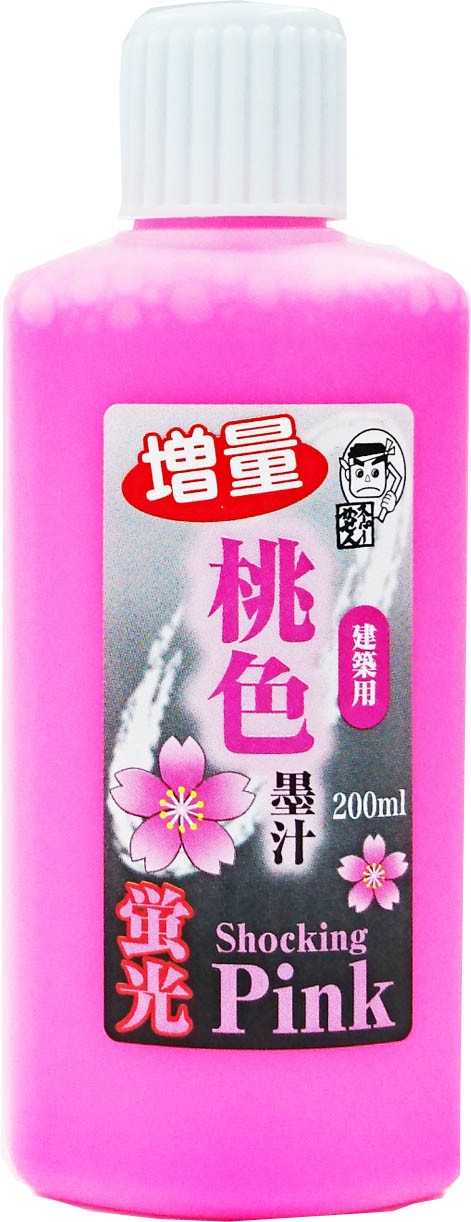 スーパーかせん蛍光桃色墨汁200ml